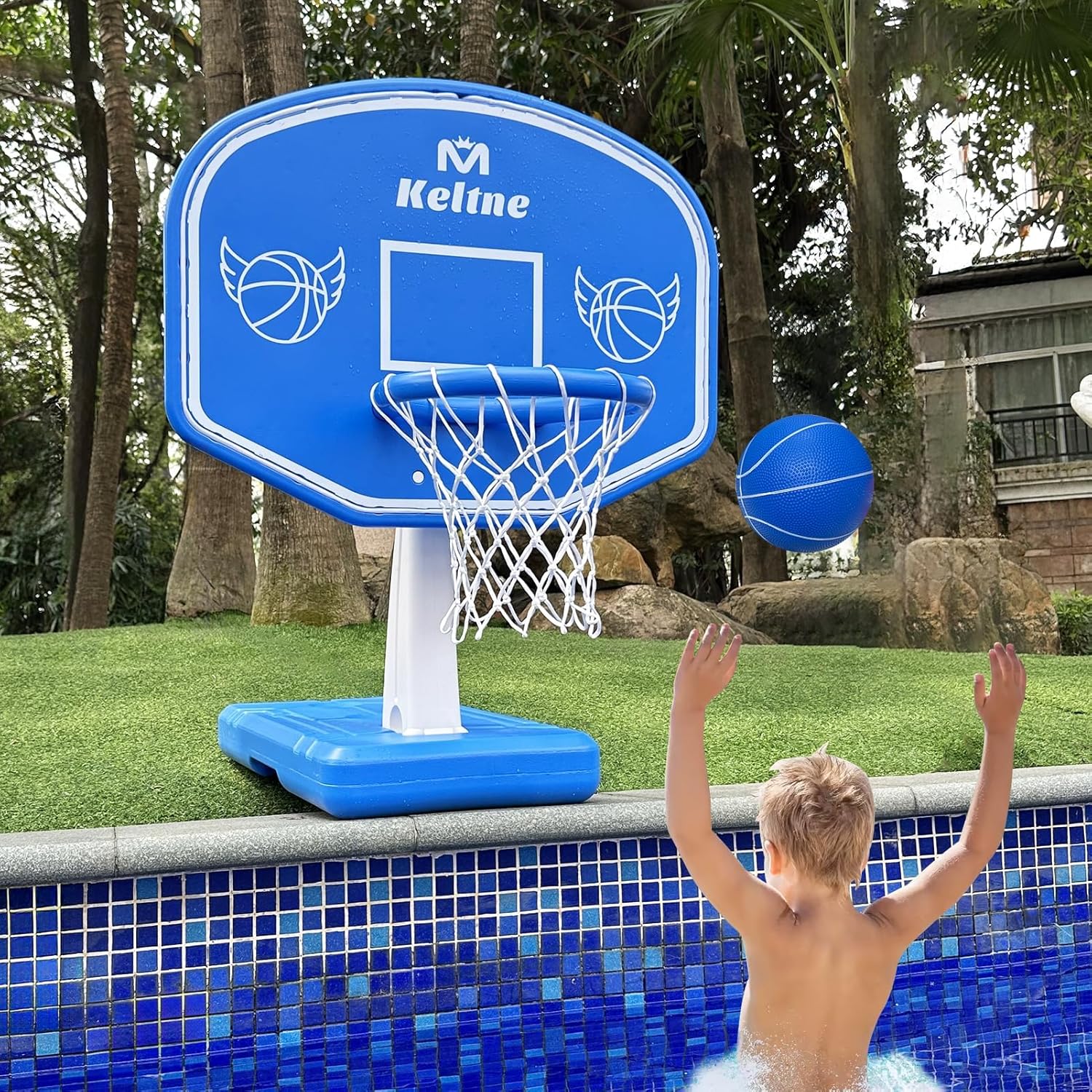 Kids Outdoor Basketball Hoop - 확장된 견고한 베이스가 있는 대형 수영장