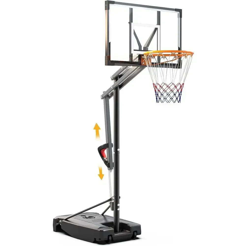 Kids Outdoor Basketball Hoop - 휴대용 야외 농구대, 높이 조절 가능,