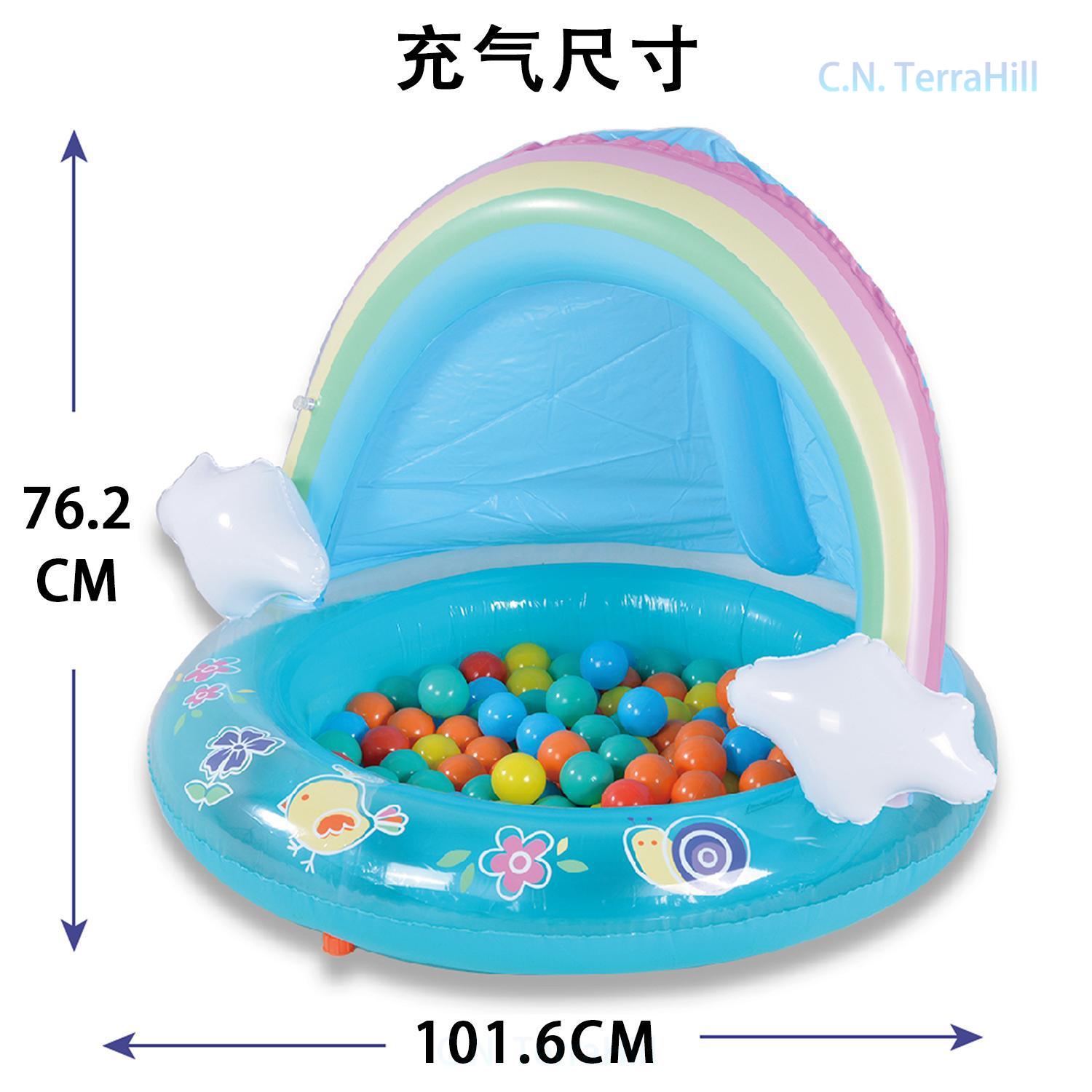무지개 스프링클러가 있는 어린이용 풍선 물놀이 풀, 오 - Kids Outdoor Water Play Table 리뷰 및 가격