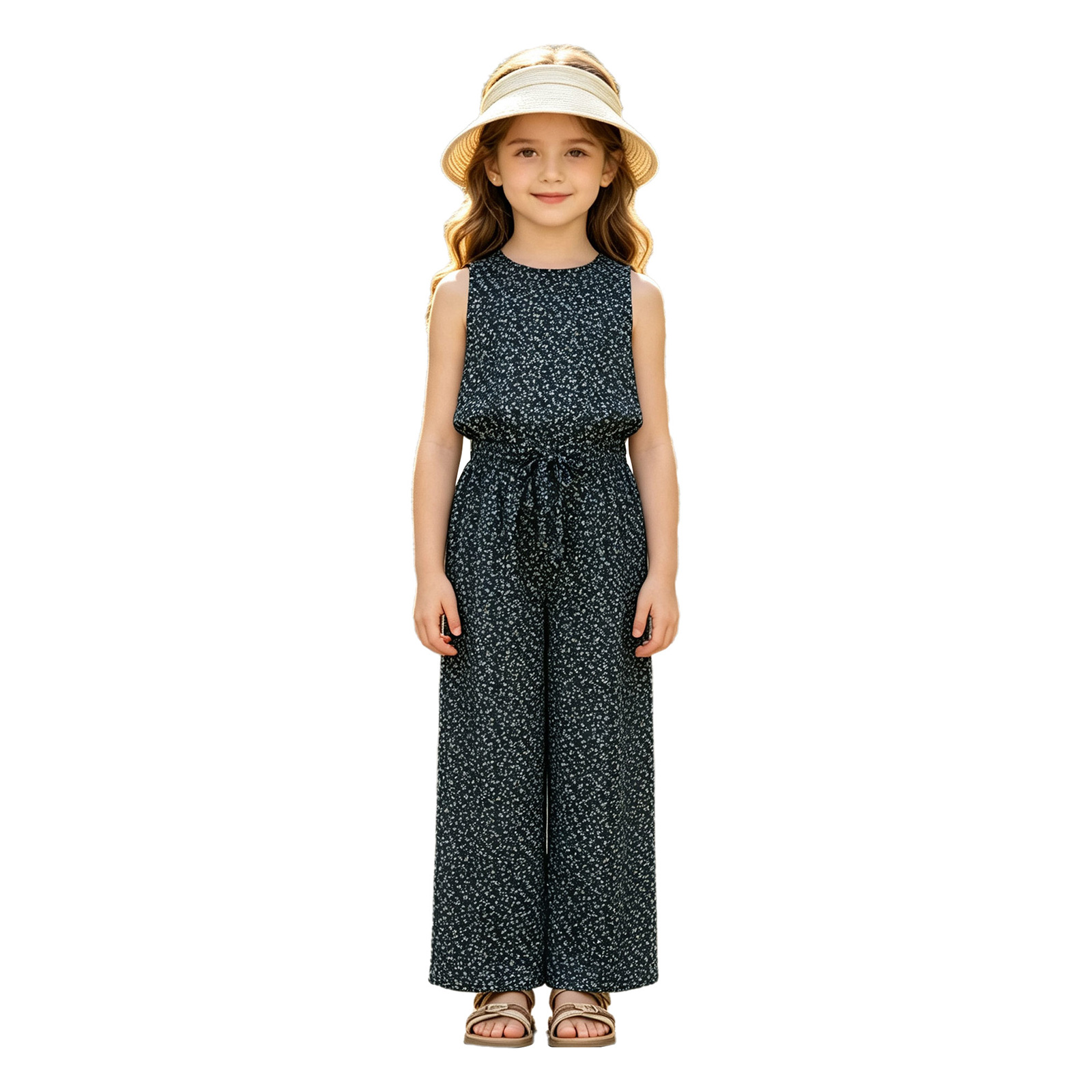여아 캐주얼 반짝이는 메쉬 점프수트 민소매 이중 레이어 - Kids Outdoor Outfit 리뷰 및 가격