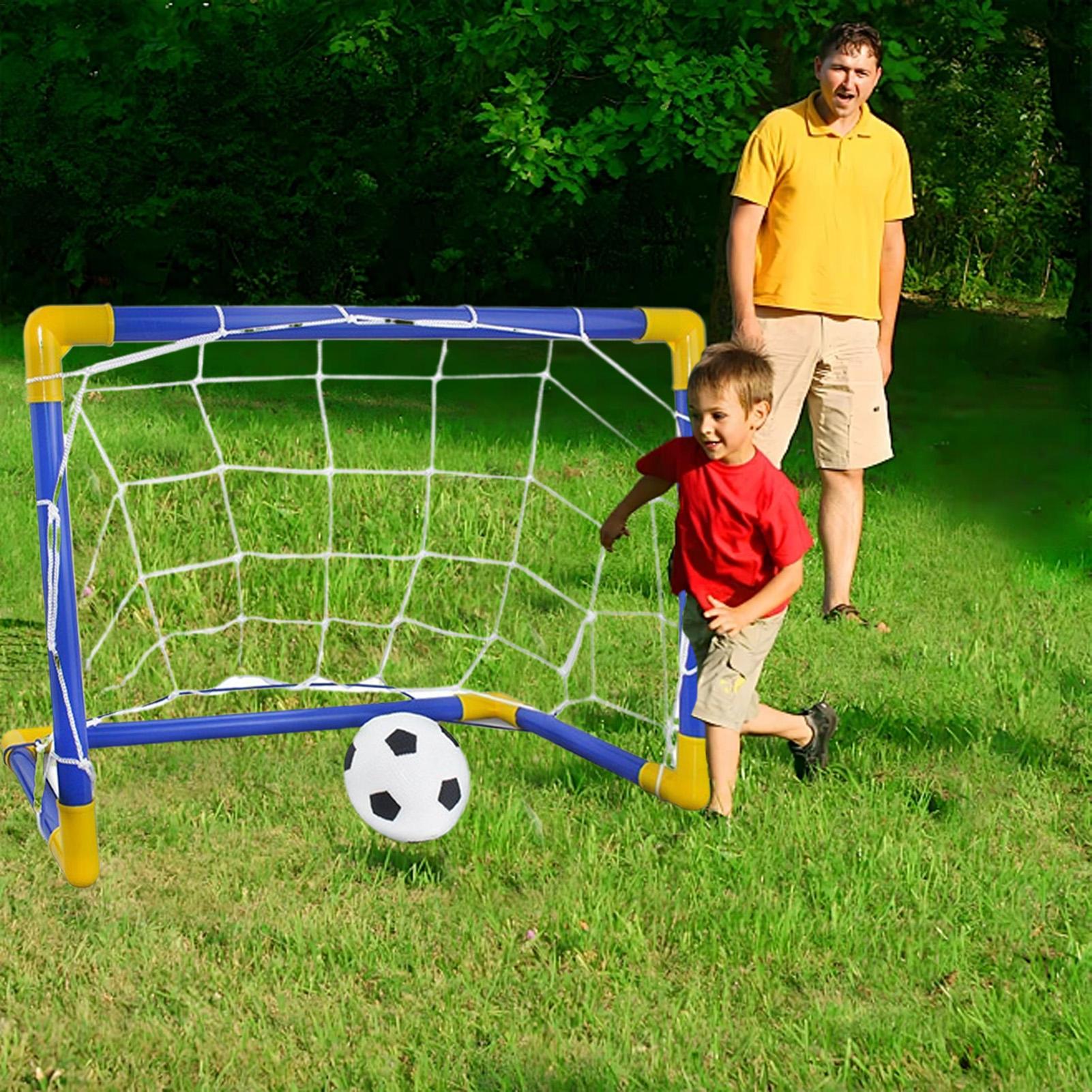 펌프가 포함된 어린이 축구 네트 재미있는 내후성 휴대용 - Kids Outdoor Lawn Equipment 리뷰 및 가격