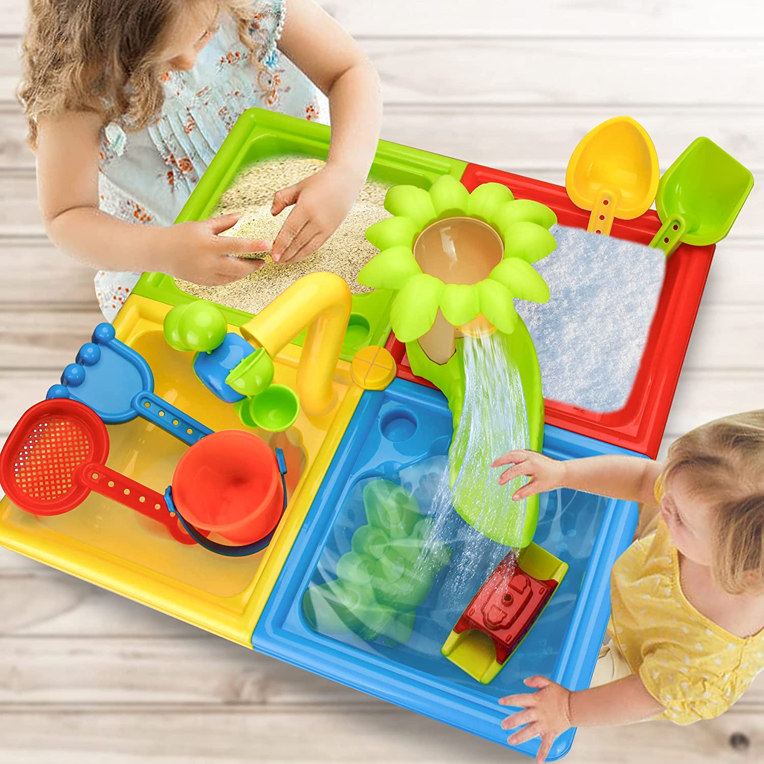 해변 테이블 모래 놀이 장난감, 어린이 야외 게임, 아 - Kids Outdoor Water Play Table 리뷰 및 가격