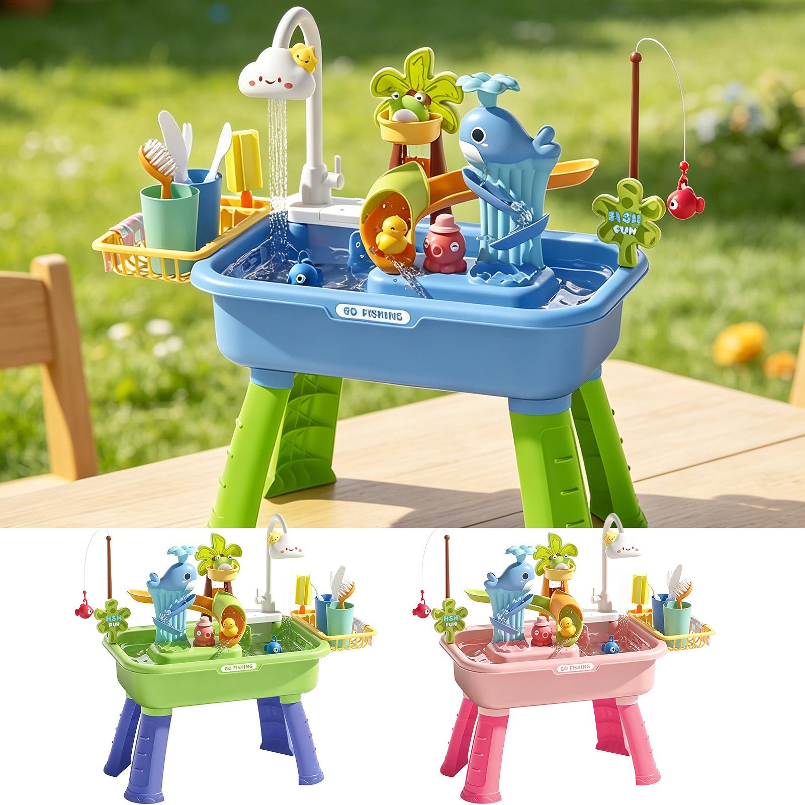 펌프가 있는 어린이 물놀이 테이블, 유아용 감각 놀이  - Kids Outdoor Water Play Table 리뷰 및 가격