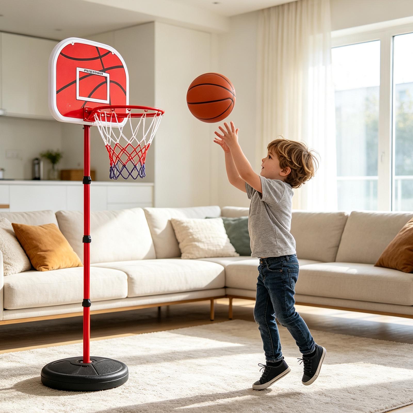 어린이용 농구대 세트 (3개 공, 펌프, 높이 조절 가 - Kids Outdoor Basketball Hoop 리뷰 및 가격