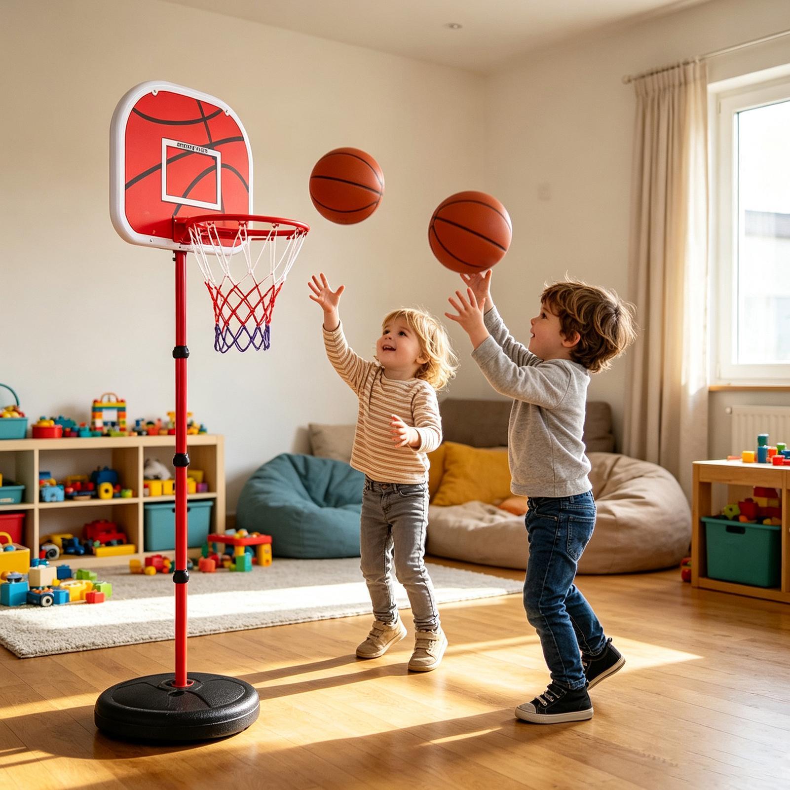 어린이용 농구대 세트 (3개 공, 펌프, 높이 조절 가 - Kids Outdoor Basketball Hoop 리뷰 및 가격