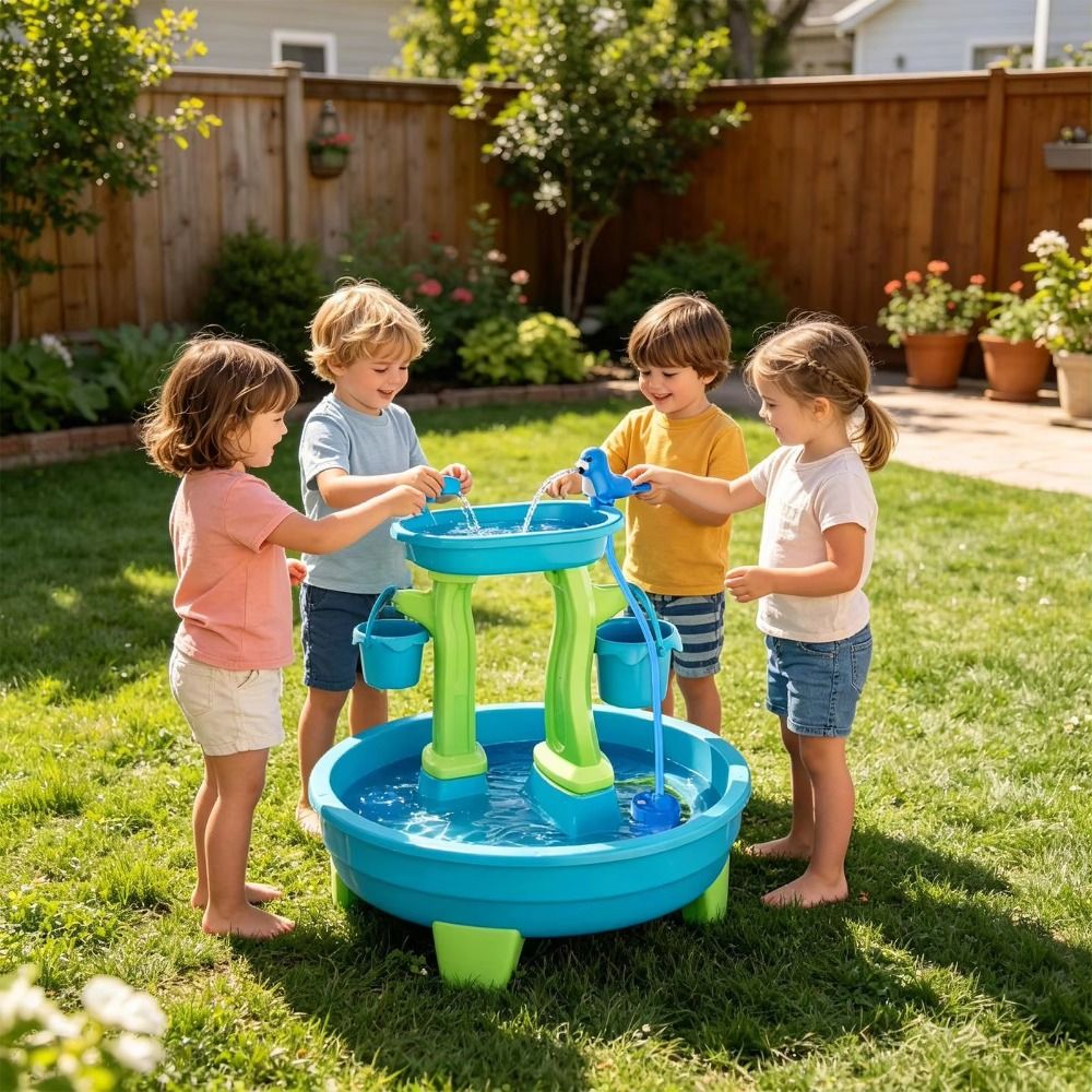 휴대용 무타공 워터 테이블 펌프 씨라이언 간편 설치 유 - Kids Outdoor Water Play Table 리뷰 및 가격