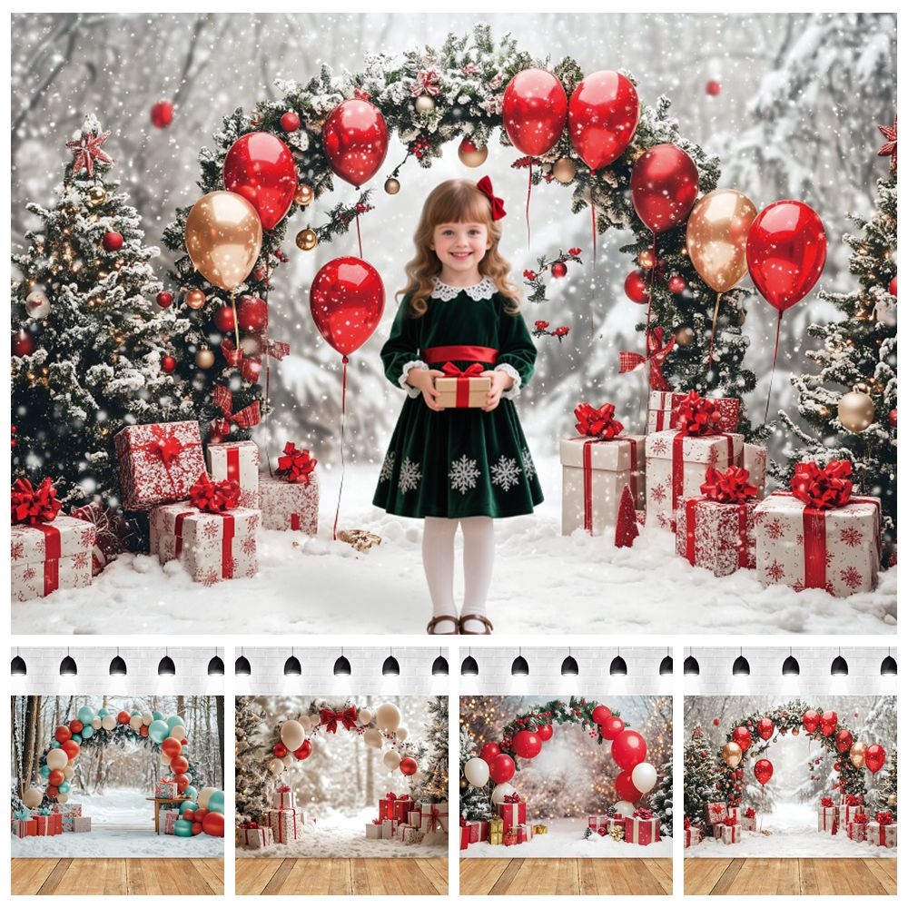 겨울 크리스마스 사진 배경 아치 풍선 크리스마스 트리  - Kids Outdoor Xmas Gifts 리뷰 및 가격