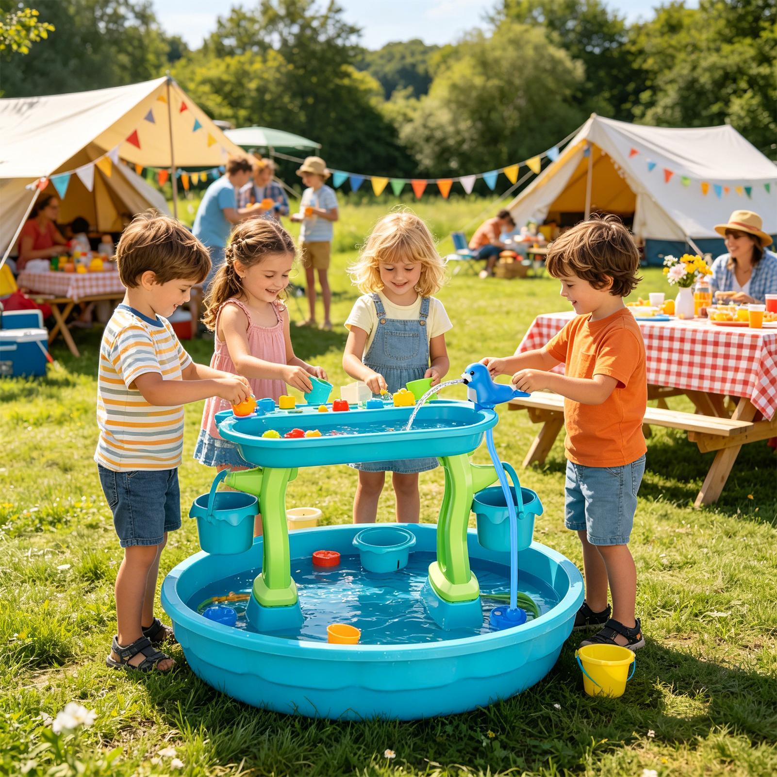 충전식 물놀이 테이블 스프레이 펌프 물총 장난감 야외  - Kids Outdoor Water Play Table 리뷰 및 가격