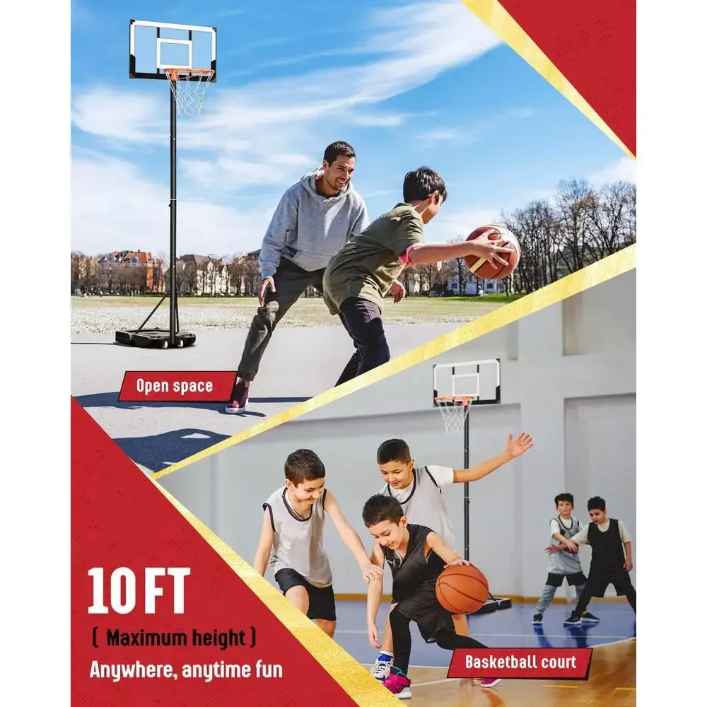 어린이 및 성인용 야외 조절식 농구대, 3.2-7.2m - Kids Outdoor Basketball Hoop 리뷰 및 가격