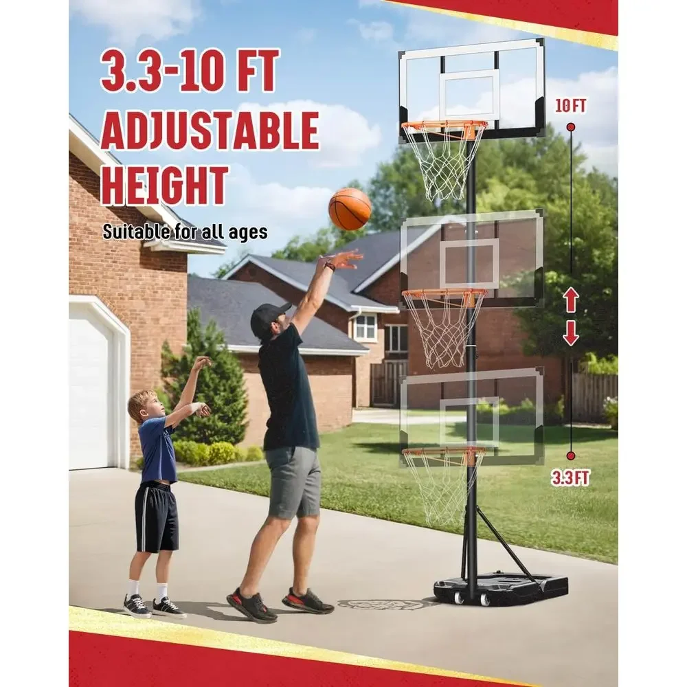 어린이 및 성인용 야외 조절식 농구대, 3.2-7.2m - Kids Outdoor Basketball Hoop 리뷰 및 가격