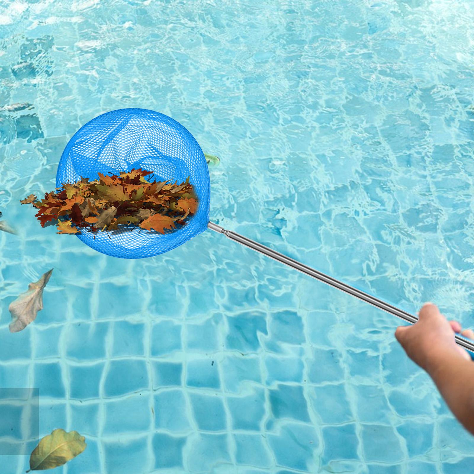 텔레스코픽 폴이 있는 수영장 스키머 그물망, 스테인리스 - Kids Outdoor Net 리뷰 및 가격
