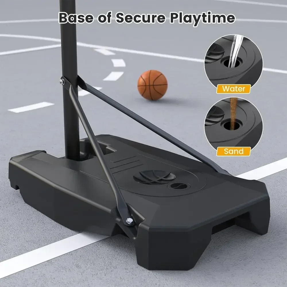 휴대용 야외 농구대, 높이 조절 가능, HDPE 백보드 - Kids Outdoor Basketball Hoop 리뷰 및 가격