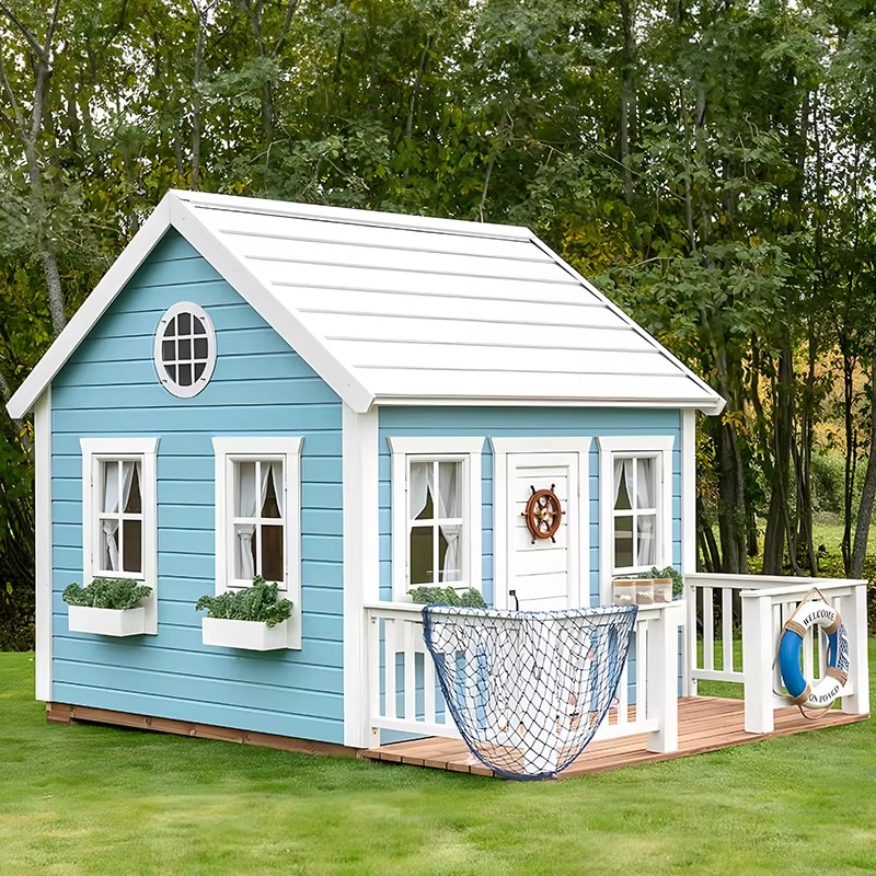 야외 정원용 나무 어린이 놀이집 - Kids Outdoor Wooden Playhouse 리뷰 및 가격